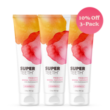 Load image into Gallery viewer, Remineralizing Hydroxyapatite Prebiotic Toothpaste 3 Pack - Strawberry