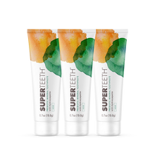 Load image into Gallery viewer, Travel Size Prebiotic Mineral Toothpaste with Hydroxyapatite 3 Pack - Mild Mint