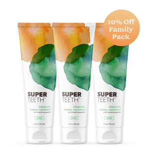 Remineralizing Hydroxyapatite Prebiotic Toothpaste 3 Pack Bundle