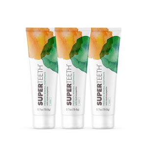 Travel Size Prebiotic Mineral Toothpaste with Hydroxyapatite 3 Pack - Mild Mint