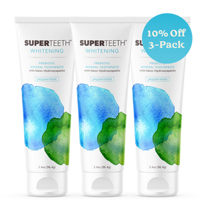 Whitening Prebiotic Toothpaste 3 Pack - Peppermint